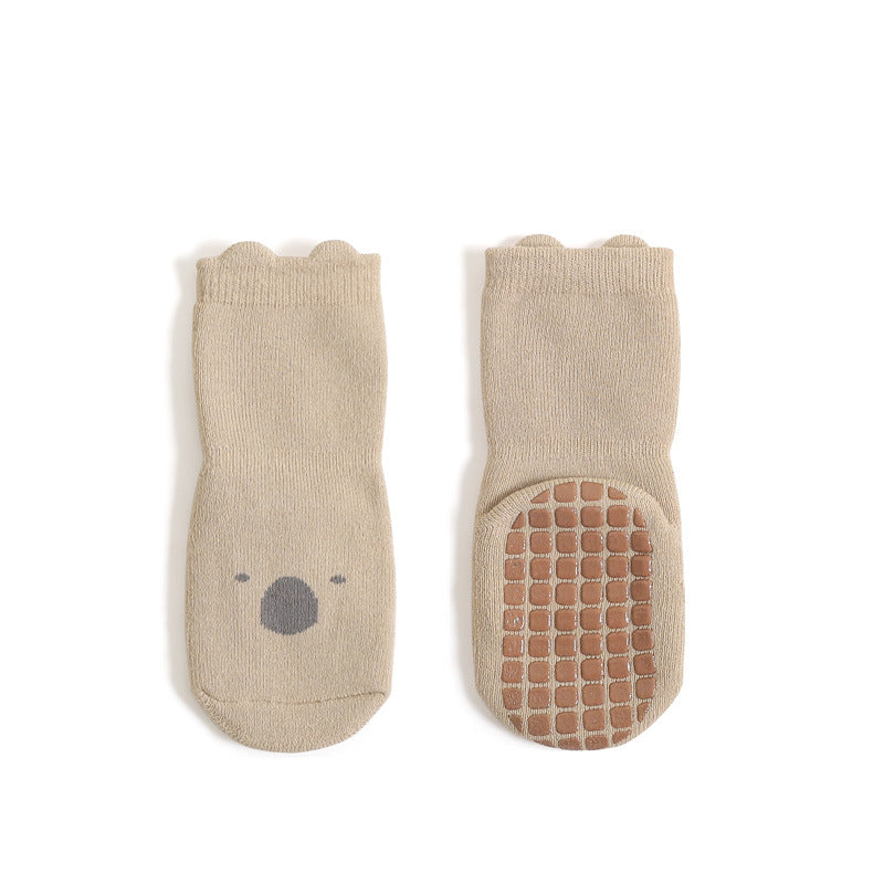 TinySockies™ Non-Slip Baby Socks - Khaki